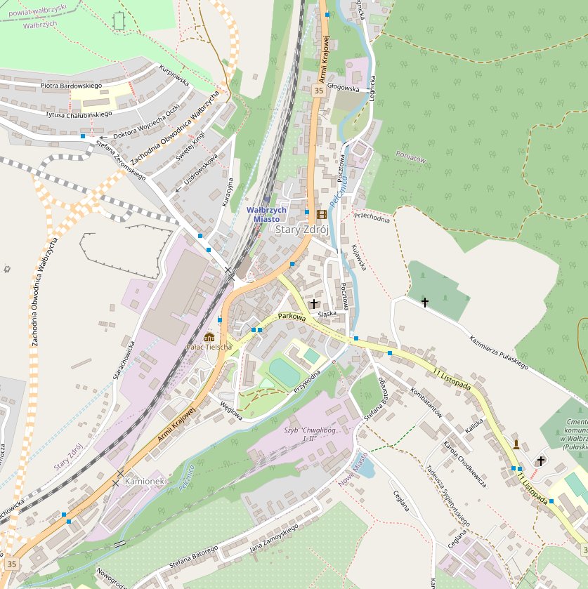 Mapa oferty Stary Zdrój Mapa oferty Stary Zdrój