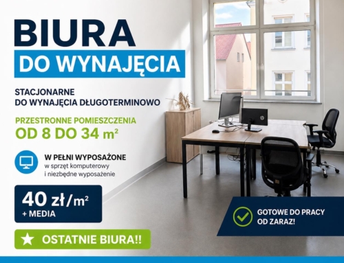 Biuro na&nbsp;najem długoterminowy w&nbsp;centrum miasta!